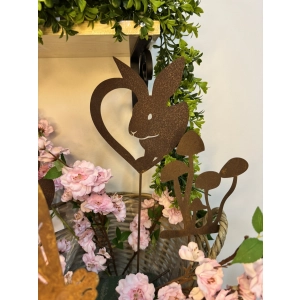 Zając Królik Wielkanoc Zajączek ozdoba figurka metalowy 60cm wielkanocna